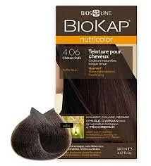 BIOKAP NUTRICOLOR N4.06 CHATAIN CAFE + BELLEZZA SHAMPOOING NUTRIENTE RIPARATORE 100ML OFFERT