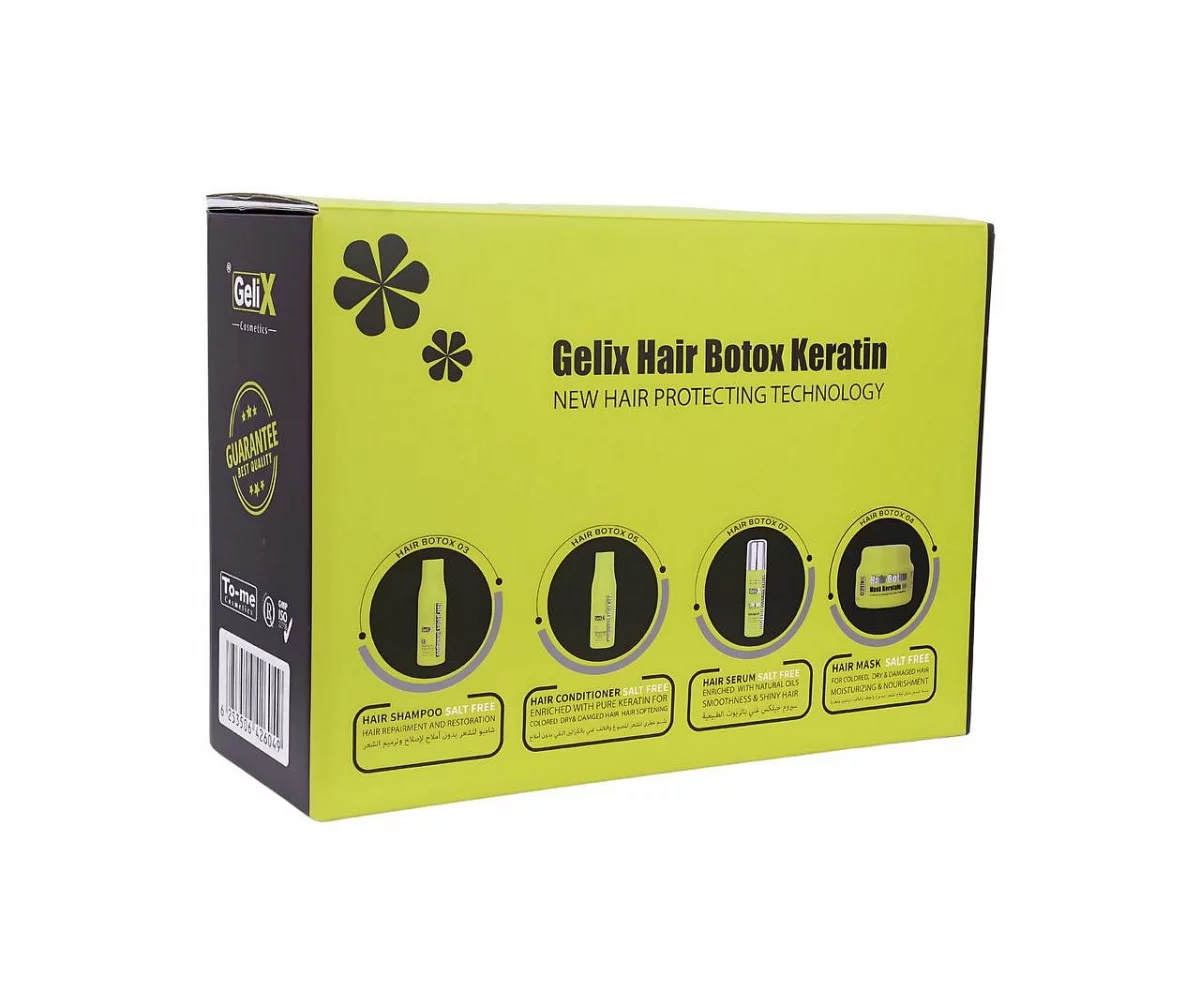 Gelix Pack Shampooing 500ml + Apres Shampooing 500ml + Masque 500ml + Serum 50ml