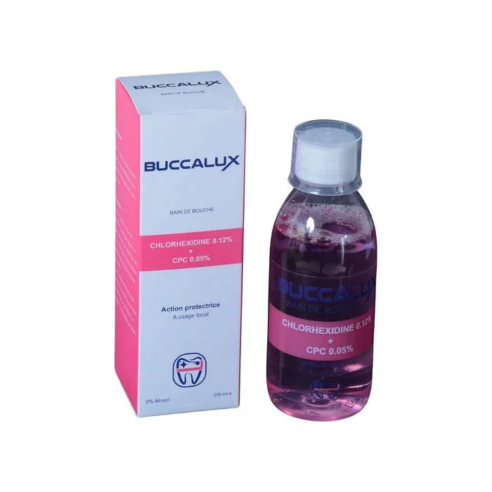 BUCCALUX BAIN DE BOUCHE CHLORHEXIDINE + CPC 250ML