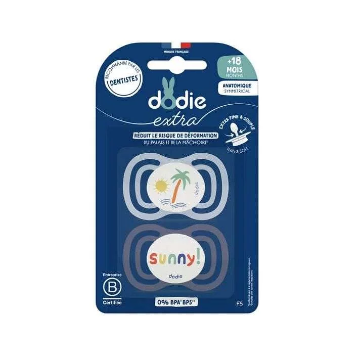 Dodie Sucette Extra Fine Bleu F5 +18mois