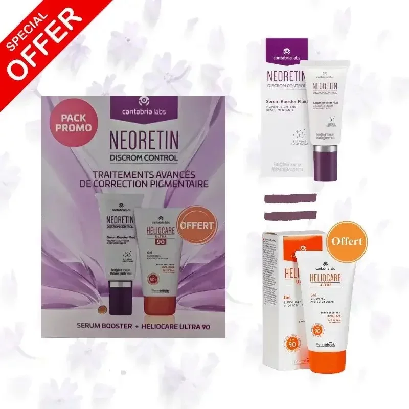 NEORETIN PACK PROMO NEORETIN SERUM BOOSTER FLUIDE 30ML+ HELIOCARE ULTRA GEL 90 SPF50+ 50ML