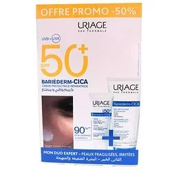 URIAGE BARIEDERM CICA SPF50+ 40ML + BARIEDERM CICA GEL NETTOYANT 200ML