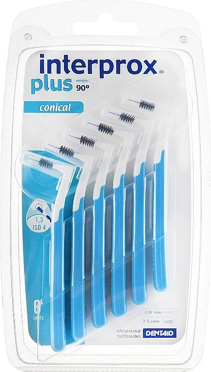 INTERPROX PLUS 2G CONICAL 0.8MM 1.3 BOITE DE 6