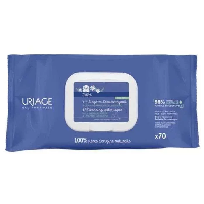 URIAGE BEBE 1ERE LINGETTES NETTOYANTES B70