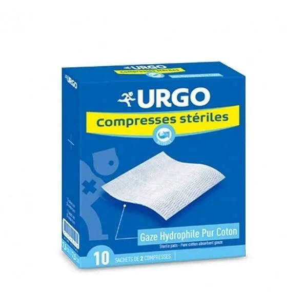 URGO COMPRESSE STERILE 20CM*20CM BOITE DE 10