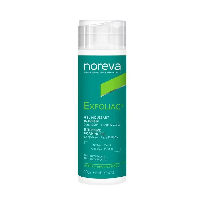 NOREVA EXFOLIAC GEL MOUSSANT INTENSIF VISAGE ET CORPS 200ML