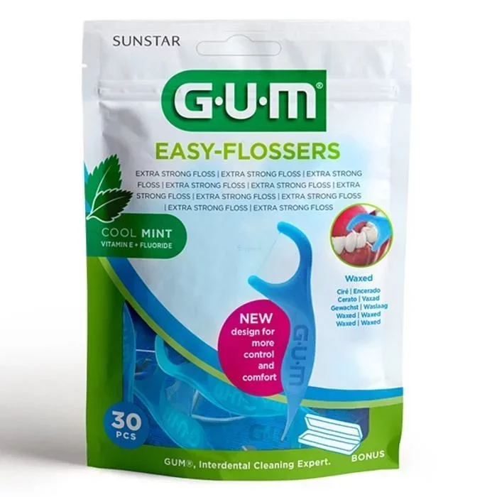 GUM EASY FLOSSERS MENTHOLE CIRE BOITE DE 30 REFERENCE 890