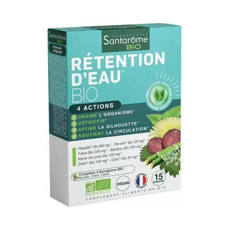SANTAROME BIO RETENTION EAU BOITE DE 15 COMPRIMES