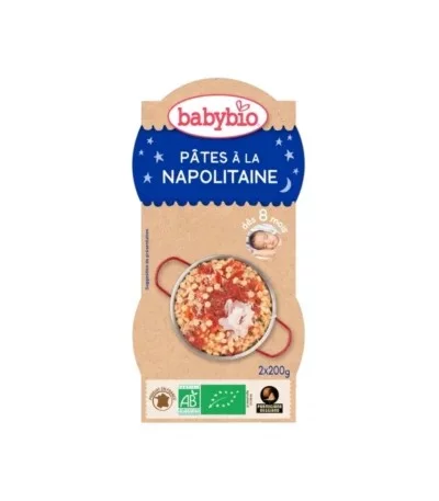 BABYBIO PETIT POT PATES A LA NAPOLITAINE 2*200G