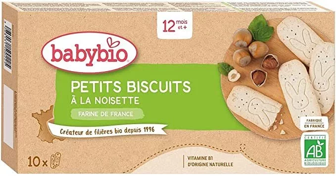 BABYBIO PETITS BISCUITS NOISETTE 160G