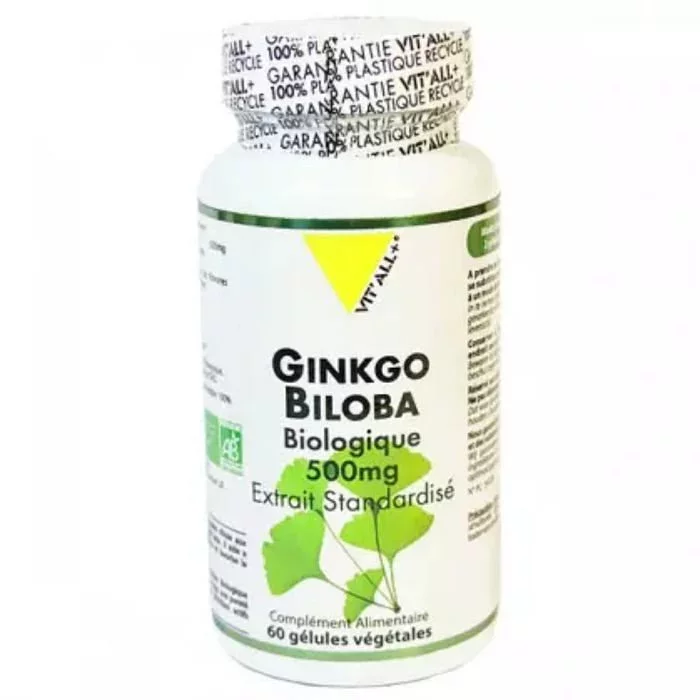VITALL+ GINKGO BILOBA 500MG BOITE DE 60