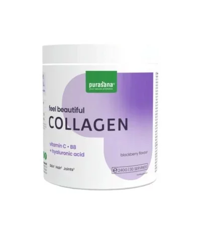 PURASANA FEEL BEAUTIFUL COLLAGEN VITAMINE C B8 ACIDE HYALURONIQUE 240G