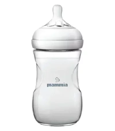 MAMMIA BIBERON NATURAL FEELING BLANC 330ML REF REFERENCE BI-NF-11