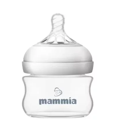 MAMMIA LE BIBERON NATURAL FEELING ROSE ET BLANC 90ML/3OZ