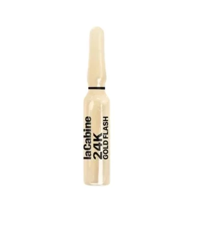 LACABINE 24K GOLD FLASH LIMITED EDITION GOLD VITAMIN C RED ALGAE VEGETAL TAURINE BOITE DE 10*2ML AMPOULES