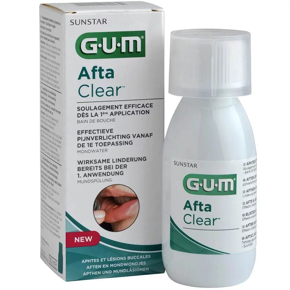 GUM AFTA CLEAR BAIN DE BOUCHE 120ML REFERENCE 2410