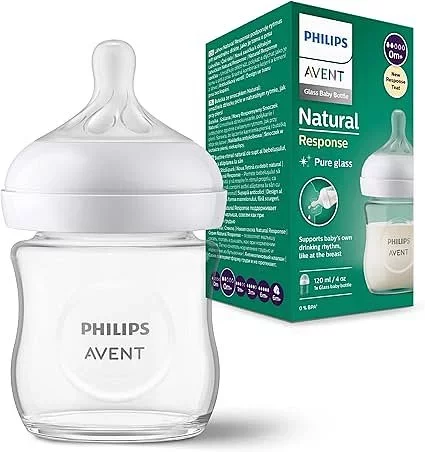 AVENT BIBERON NATURAL EN VERRE RESPONSE 0M+ 120ML REFRENCE SCY930/01