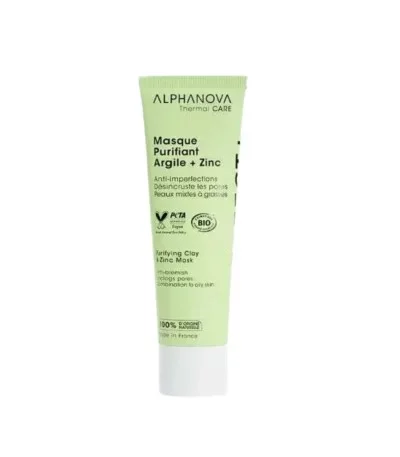 ALPHANOVA MASQUE PURIFIANT ARGILE + ZINC 50ML