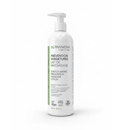 ALPHANOVA LAIT DE MASSAGE PREVENTION VERGETURES 400ML