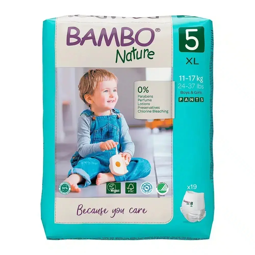 BAMBO NATURE CULOTTE D'APPRENTISSAGE TAILLE 5 12-18KG BOITE DE 19