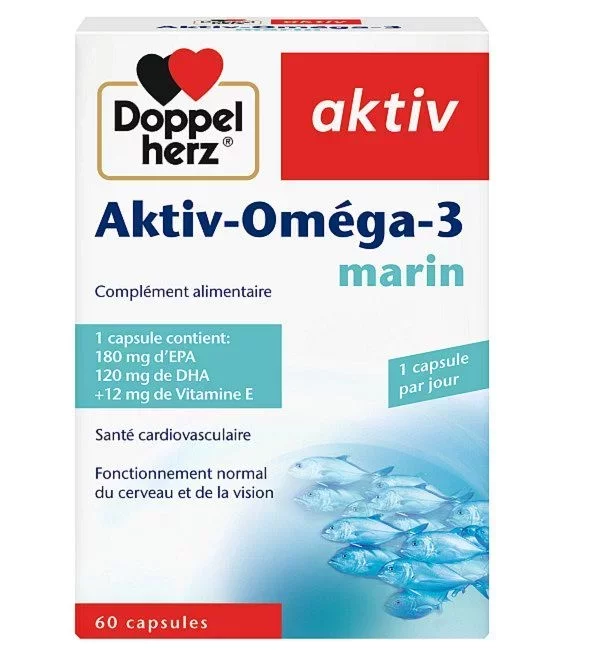 DOPPEL HERZ AKTIV OMEGA 3 BOITE DE 60 CAPSULES 