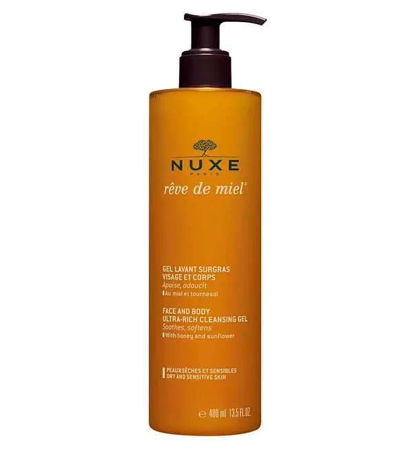 NUXE REVE DE MIEL GEL LAVANT SURGRAS VISAGE ET CORPS 400ML
