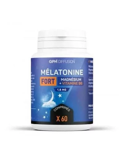 GPH MELATONINE FORT MAGNESIUM+VITAMINE B6 BOITE DE 60 COMPRIMES