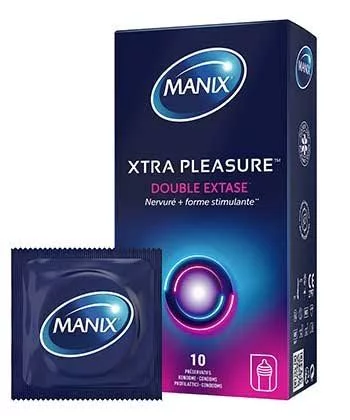 MANIX XTRA PLEASURE DOUBLE EXTASE BOITE DE 10