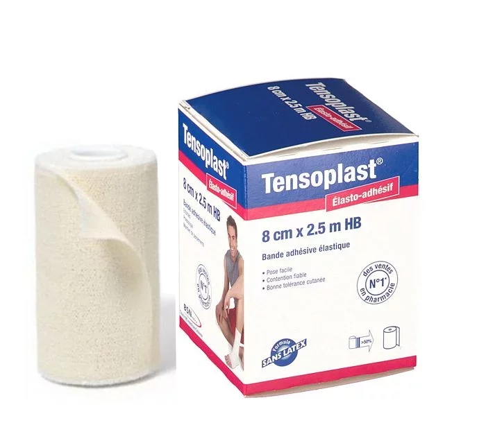 TENSOPLAST 8CM*2.5M HB SANS LATEX