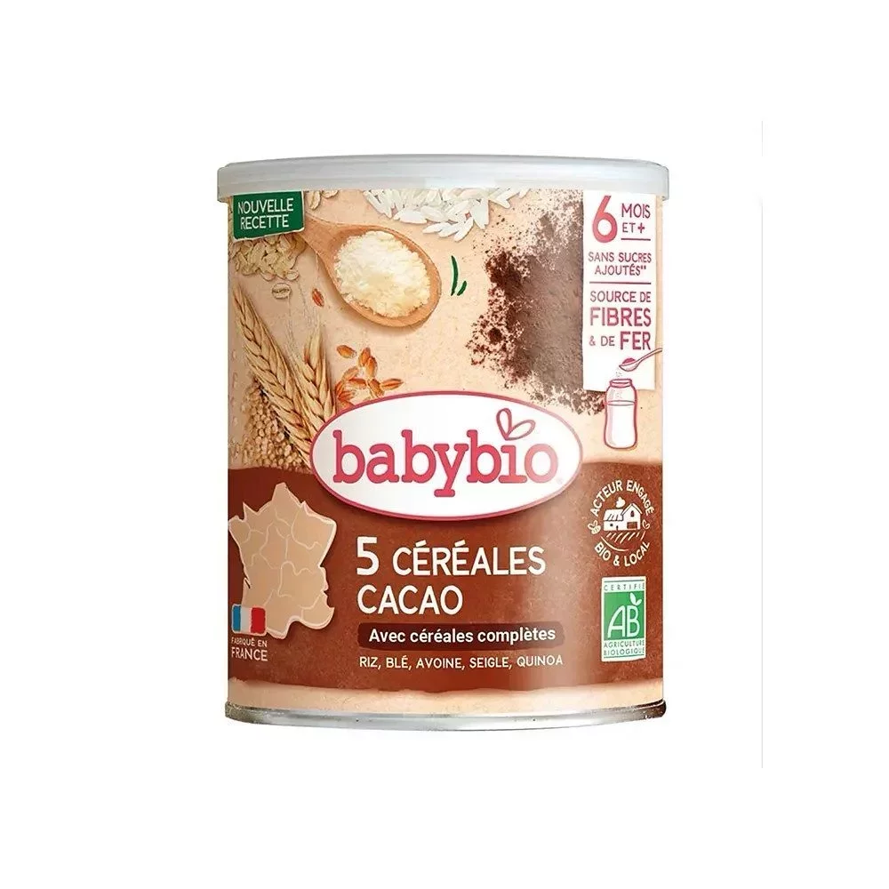 BABYBIO CEREALES CACAO 220G