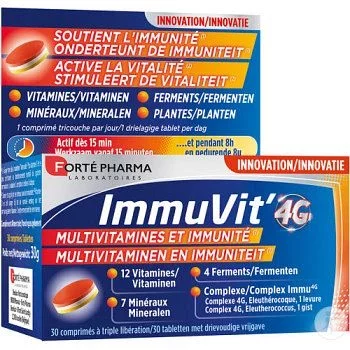 FORTE PHARMA IMMUVIT' MULTIVITAMINES ET IMMUNITE BOITE DE 30 COMPRIMES