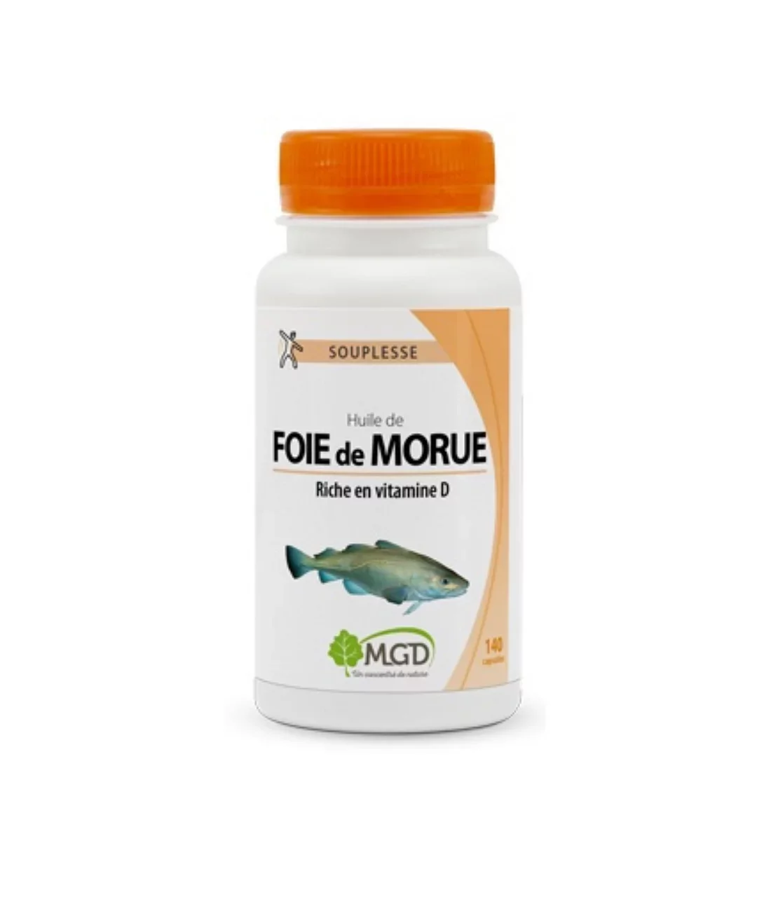 MGD HUILE DE FOIE DE MORUE BOITE DE 140 CAPSULES