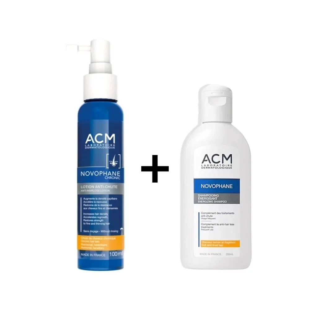 ACM NOVOPHANE PACK CHRONIC LOTION ANTI-CHUTE 100ML + NOVOPHANE SHAMPOOING ENERGISANT 200ML
