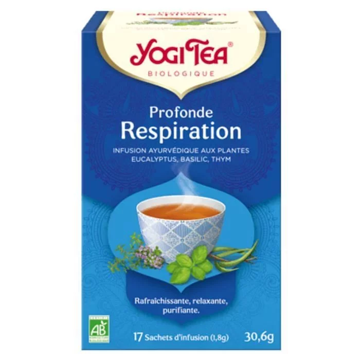 YOGI TEA PROFONDE RESPIRATION INFUSION BOITE DE 17 SACHETS