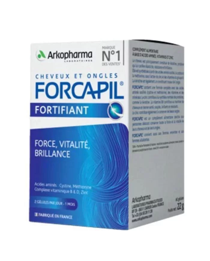 FORCAPIL CHEVEUX ET ONGLES BOITE DE 60 GELULES
