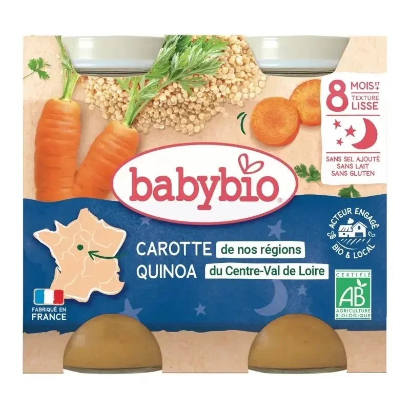 BABYBIO PETIT POT CAROTTE QUINOA 2*200G