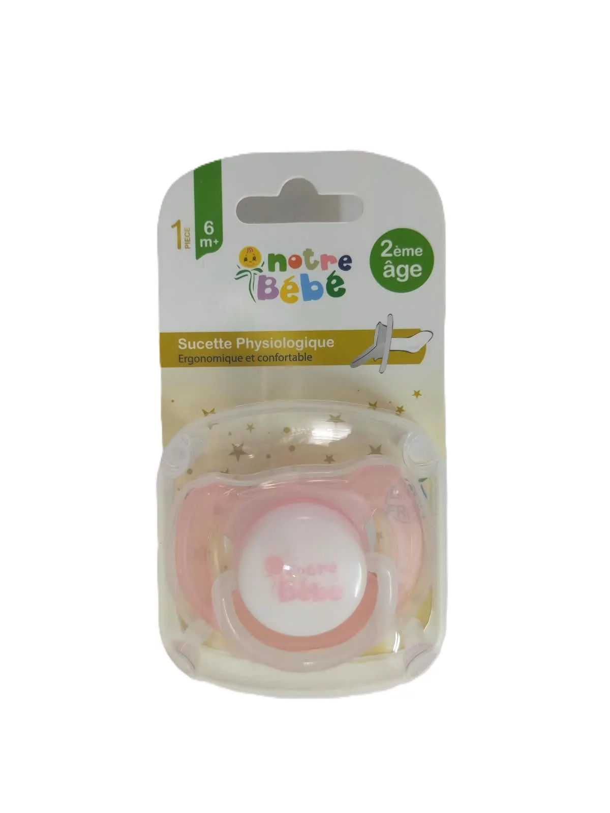 NOTRE BEBE SUCETTE PHYSIOLOGIQUE 2EME AGE REFERENCE BPC055G
