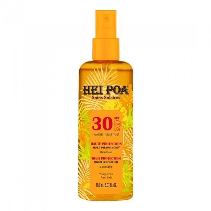 Hei Poa Huile Solaire Monoi Hydratante Spf30 Visage Et Corps 150ml