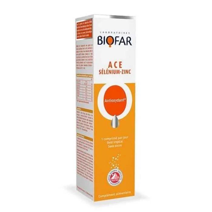 BIOFAR ACE SELENIUM-ZINC BOITE DE 20 COMPRIMES EFFERVESCENTS