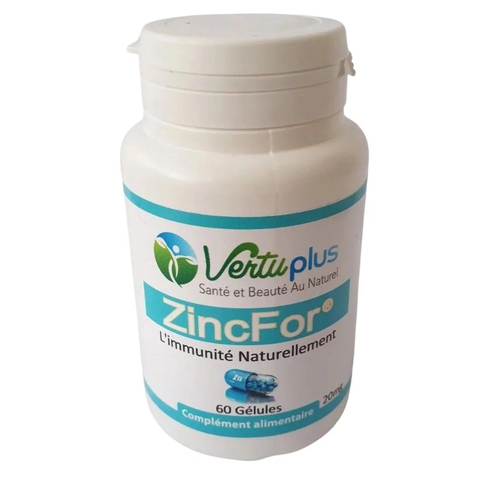 VERTUPLUS ZINCFOR BOITE DE 60 GELULES