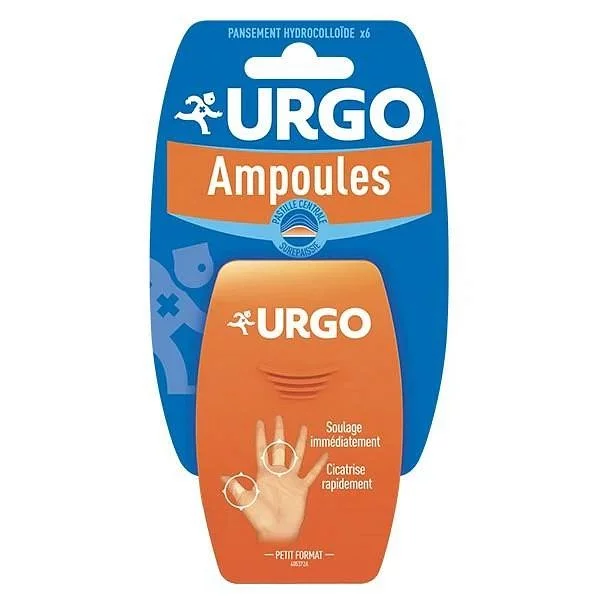 URGO AMPOULES MAINS PETIT FORMAT BOITE DE 6