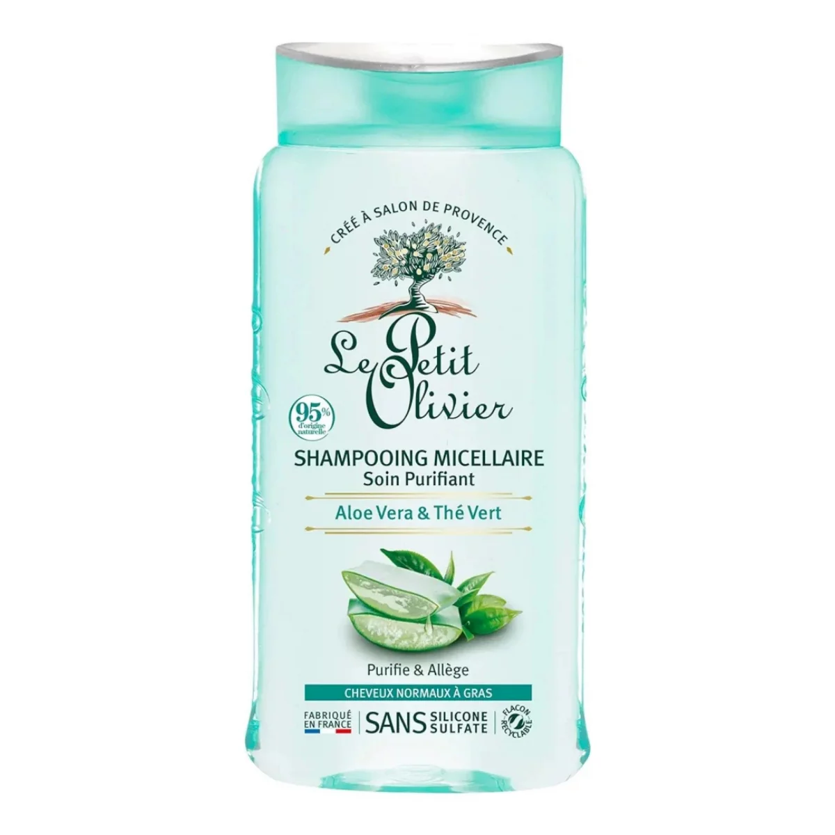 LE PETIT OLIVIER SHAMPOOING MICELLAIRE PURIFIANT ALOE VERA ET THE VERT 250ML