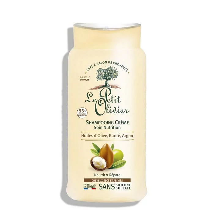 Le Petit Olivier Shampooing Creme Soin Nutrition Huile D'olive Karite Argan 250ml