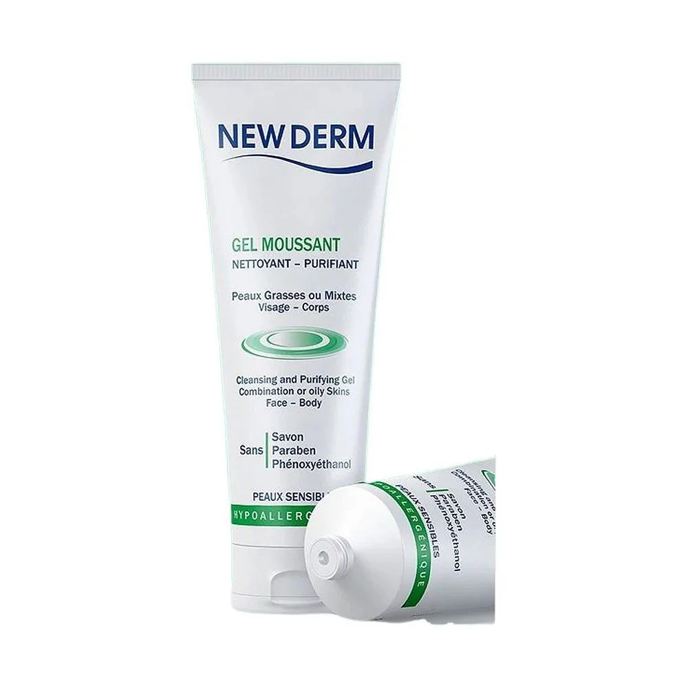 NEW DERM GEL MOUSSANT NETTOYANT PURIFIANT 250ML
