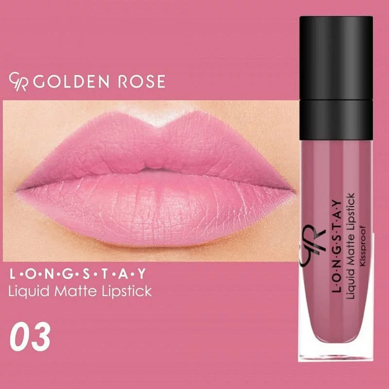 Golden Rose Rouge A Levres Liquide Longue Tenue Gr 03 Reference Grrll03