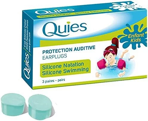 Quies Protection Auditive Silicone Natation Enfant Boite De 3 Paires