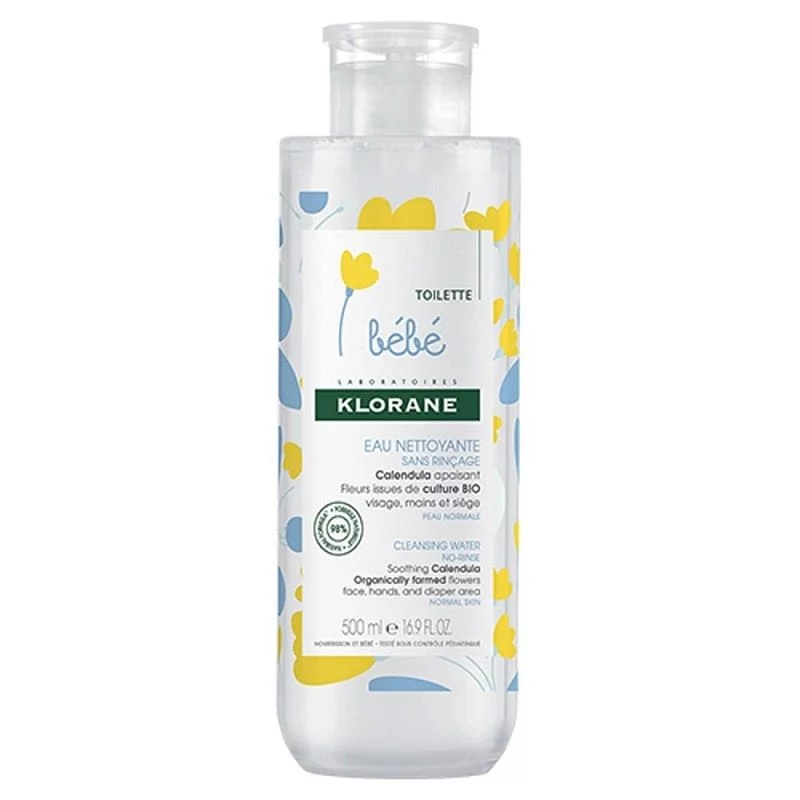 Klorane Bebe Eau Nettoyante Micellaire Sans Rincage 500ml