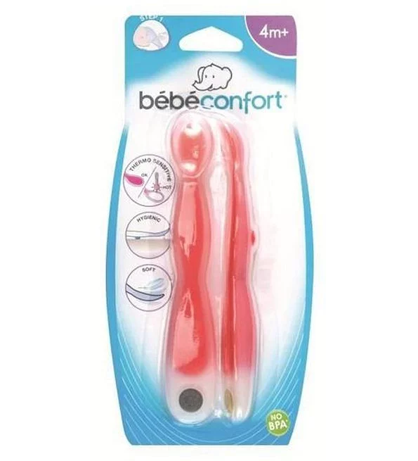 Bebe Confort Cuilleres Souples Thermosensibles Maman Taille 1 +4mois Boite De 2