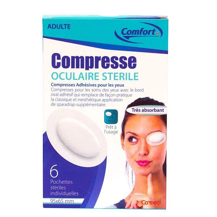 COMFORT COMPRESSE OCULAIRE ADULTE BOITE DE 6