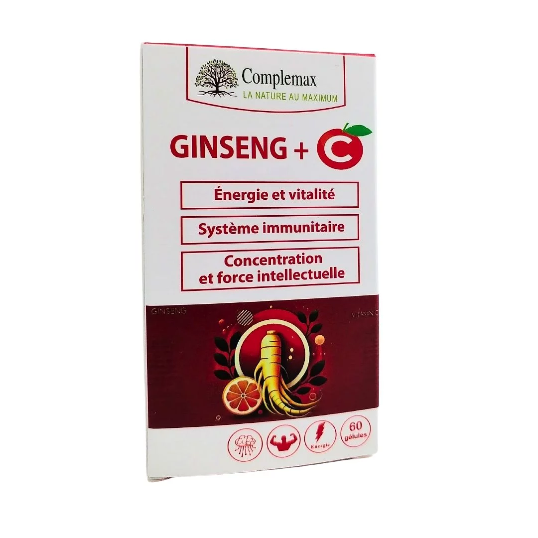 COMPLEMAX GINSENG + VITAMINE C BOITE DE 60 GELULES